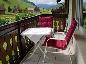 Balkon mit herrlicher Aussicht